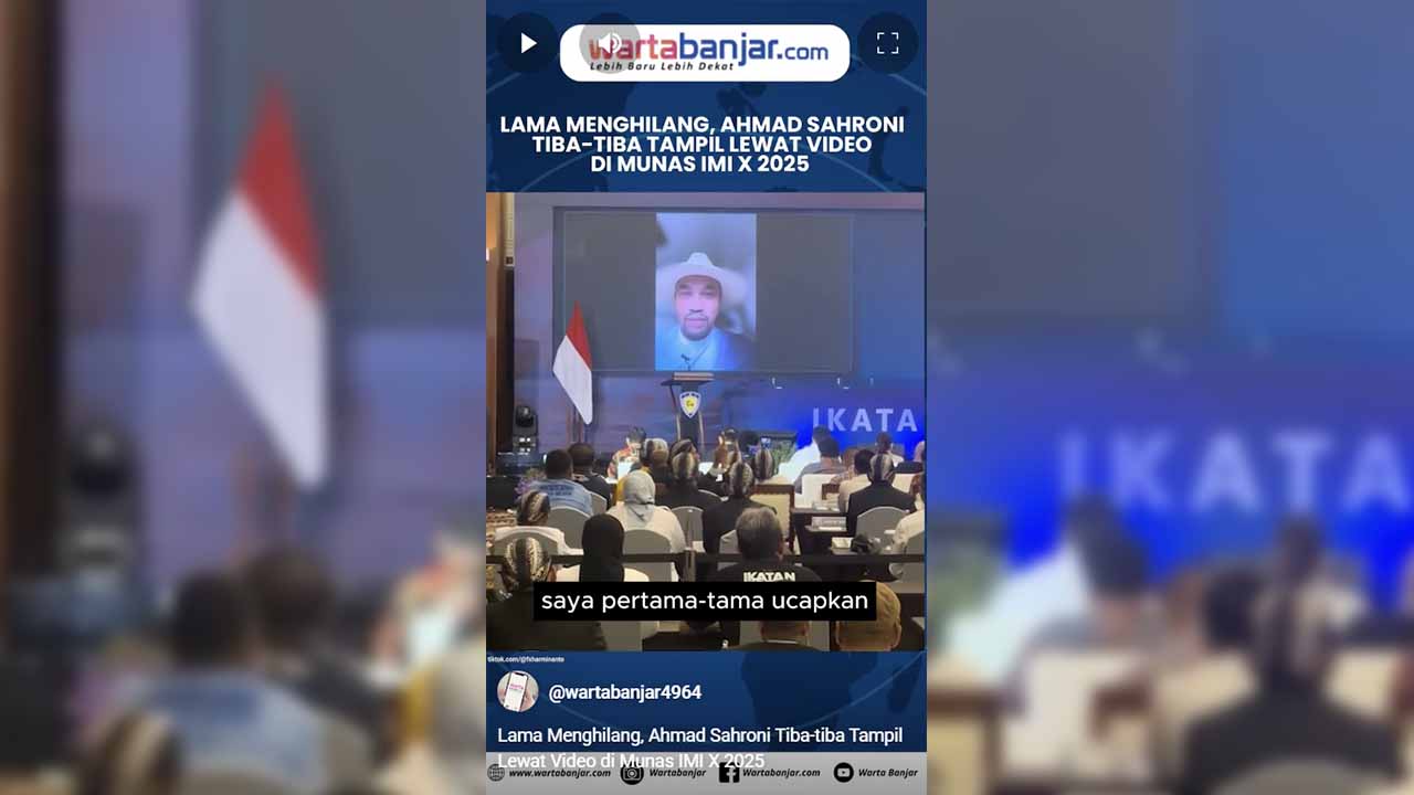 VIDEO - Lama Menghilang, Ahmad Sahroni Tiba-tiba Tampil Lewat Video di Munas IMI X 2025