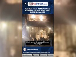 VIDEO - Warga Pilih Kembalikan Barang Sri Mulyani Usai Diserbu Massa