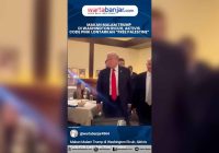 VIDEO - Makan Malam Trump di Washington Ricuh, Aktivis Code Pink Lontarkan “Free Palestine”