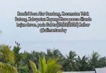Musim Hujan, Banjir Rendam Desa Alur Badung Kabupaten Kayong Utara Kalbar