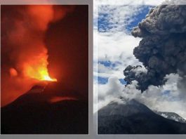 GUNUNG LEWOTOBI MELETUS Dahsyat! Bandara Lumpuh Total! Langit Flores Timur Gelap Diselimuti Abu