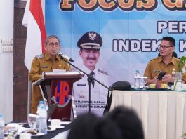 Rakor PB Batingsor 2025, Pemkab Banjar Perkuat Kolaborasi Pemerintah dan Masyarakat Hadapi Risiko Bencana