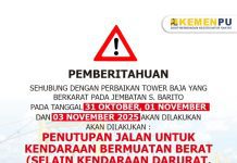 Jadwal Penutupan Jembatan Barito Hari ini