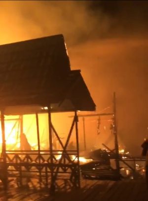 Damkar Batola Sebut Kebakaran di Desa Sungai Seluang Ditengarai Karena Korsleting Listrik