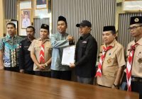 Pramuka Tabalong Resmi Jadi Mitra Bawaslu, Generasi Muda Dilibatkan Awasi Pemilu