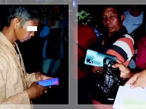 VIRAL! Pria Diduga Pencuri Bermodus Sumbangan Diamankan Warga Batola, Sejumlah Hp Jadi Sasaran