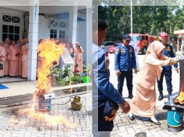 WASPADA API! DWP Tanah Bumbu Gelar Pertemuan Rutin Bernuansa Edukasi Pencegahan Kebakaran Rumah Tangga