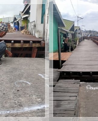 JALAN TITIAN KAMPUNG HIJAU Banjarmasin Bikin Warga Kaget: “Terlalu Tinggi!” Begini Penjelasan PUPR