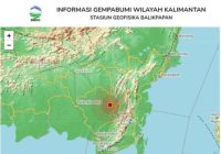 Dua Wilayah Kalsel Kembali Diguncang Gempa Bumi Hari ini
