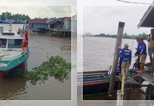 Proses Pencarian Korban Tenggelam di Sungai Barito Dihentikan Sementara