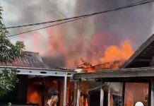 9 Bangunan di Desa Palimbangan Gusti HSU Terbakar, 6 di Antaranya Hangus 100 Persen