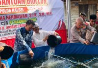20 Kolam Bioflok Disalurkan di Banjar, Bupati Saidi Optimistis Program ini Bisa Kembangkan Ekonomi Desa