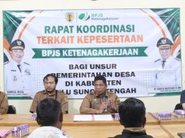 DPMD HST Dorong Aparat Desa Percepat Kepesertaan BPJS Ketenagakerjaan