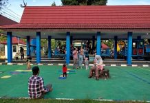 Taman Edukasi Lalu Lintas Banjarmasin Dipadati Pengunjung, Anak-Anak Antusias Naik Kereta Mini