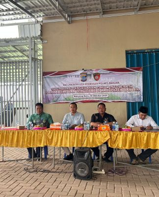 Satintelkam Polres Banjar Sosialisasikan Pencegahan Paham Intoleransi, Radikalisme, dan Terorisme di Desa Belayung Baru