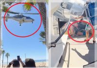 Helikopter Jatuh di Pantai Huntington Beach, 5 Orang Luka Termasuk Seorang Anak