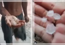 FENOMENA LANGKA! Warga Kotim Geger Diguyur Hujan Es di Tengah Teriknya Kalimantan Tengah