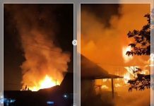 Kebakaran Hebat Gegerkan Tanah Laut! Api Mengamuk di Tengah Malam, Warga Benua Raya Panik!