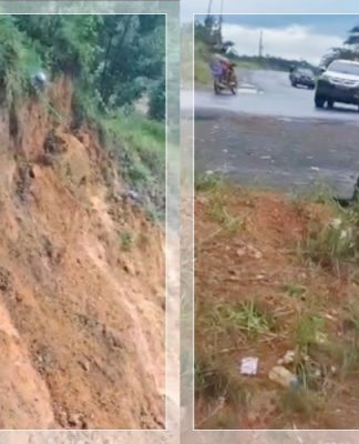 WASPADA! Jalan Longsor di Lintas Batulicin Km 171 Semakin Berbahaya saat Hujan, Warga Diminta Hati-hati