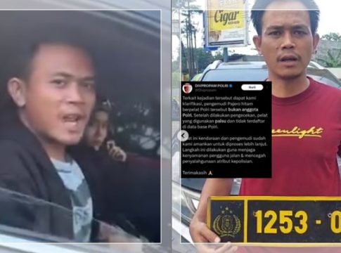 TERBONGKAR! Pengemudi Pajero Klakson “Tot Tot Wuk Wuk” Pakai Pelat Polri Palsu Ternyata Warga Sipil