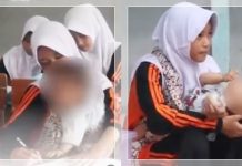 VIRAL! Kisah Haru Siswi MTs di Garut Gendong Adik Down Syndrome Saat Belajar di Sekolah, Juga Berjualan dalam Kelas