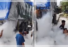 VIRAL! Truk Oksigen “Bocor Dingin” di Jalinsum, Asap Putih Bikin Warga Heboh dan Jadi Spot Foto Estetik!