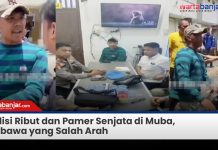 VIDEO - Polisi Ribut dan Pamer Senjata di Muba, Wibawa yang Salah Arah