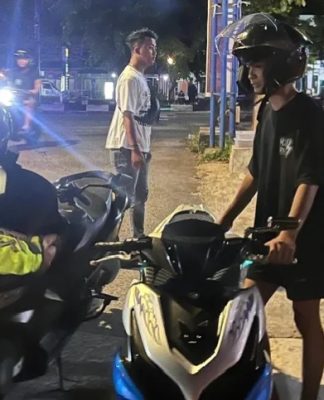 Satlantas Polresta Banjarmasin Angkut Sepeda Motor Balapan Liar