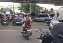 Lampu Lalu Lintas di Jalan A Yani km 4 Rusak, Arus Lalu Lintas Kacau