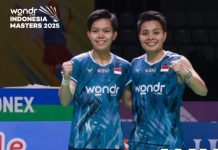 Apriyani/Fadia Kalahkan Wakil Tuan Rumah di Kumamoto Masters Japan 2025