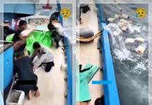 Diterjang Gelombang Tinggi! Kru Kapal Harus Membuang Barang Bawaan Saat 4 Jam Terombang-Ambing di Laut Ketapang