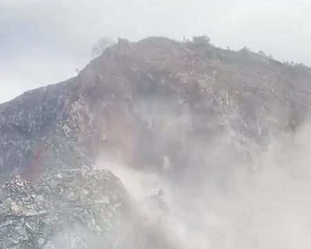 Beredar Video Gunung Batu Awang Bangkal di Kabupaten Banjar Longsor, ini Kata Kapolsek