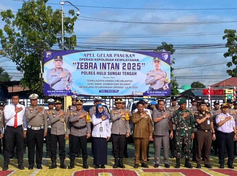 Bupati HST Pimpin Apel Operasi Zebra Intan 2025