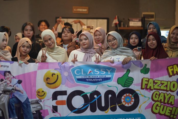 Puluhan Anak Muda Asyik Rolling City Pakai Fazzio Hybrid Jajal Banjarmasin