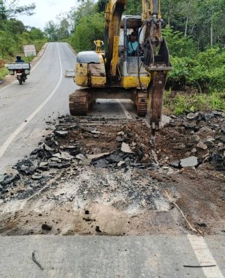 Oprit Jembatan di Ruas Jalan Lingkar Banjarbaru–Batulicin Alami Penurunan, Respons Cepat Dinas PUPR Kalsel