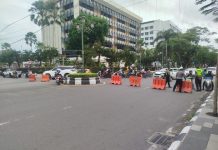 Jalan Lambung Mangkurat Ditutup Total Imbas Aksi Mahasiswa di DPRD Kalsel, Arus Pengendara Dialihkan ke Jalan Ini