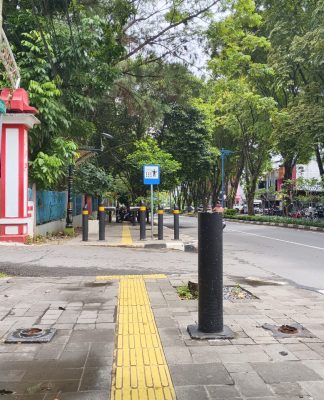 Bollard Trotoar di Panglima Batur Raib, Duo Pencuri Nyaris Tertangkap Basah Saat Aksi Subuh!