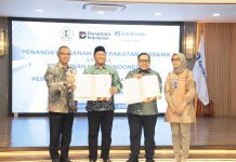 Lakukan Penandatanganan Jasa Surety Bond, Pemkab Batola Perkuat Jaminan Proyek &amp; UMKM Lokal