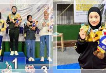 WOW! Polwan Cantik Banjarbaru Sabet Emas Taekwondo Porprov! Ternyata Pernah Berlaga di Amerika