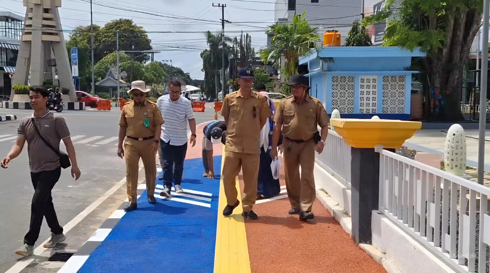 Proyek Trotoar Ikonik Banjarbaru Rampung: Pekerjaan Lebih Cepat dari Jadwal, PPHP Cek Kualitas Akhir