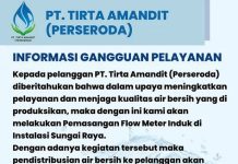 Malam ini Air Leding di Sungai Raya HSS Bakal Mati