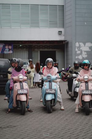 Puluhan Anak Muda Banjarmasin Tampil Kece Pakai Fazzio Hybrid Ikut Touring Bareng Yamaha