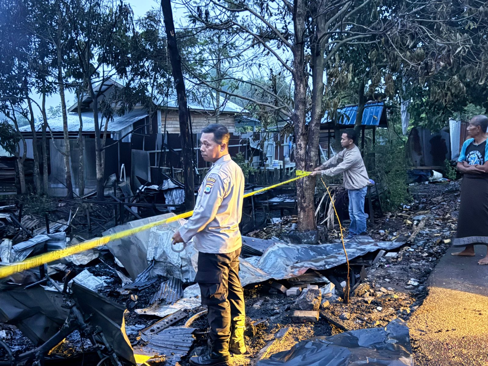 Empat Rumah di Landasan Ulin Tengah Hangus Terbakar, Polisi Beberkan Kronologi Kejadian
