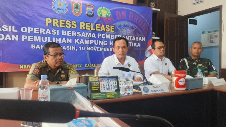 Usai Grebek Gang Sejiran, BNNP Kalsel: Warga yang Positif Narkoba Akan Direhabilitasi