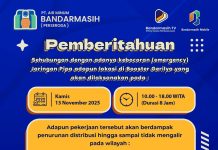 Air Leding di Banjarmasin Selatan dan Barat Bakal Mati 8 Jam Hari ini