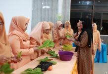 DWP Tanah Bumbu Gelar Pelatihan Membuat Garnis dari Sayuran