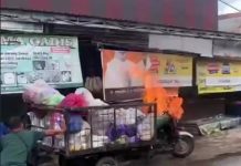 Motor Roda Tiga Pengangkut Sampah Terbakar di Banjarmasin Selatan, Netizen: Kenapa yang Lain Cuma Melihat Aja!