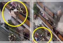 Detik-Detik Penyelamatan Saat Kebakaran di Osaka Berubah Kacau, Wanita Histeris Jatuh dari Balkon