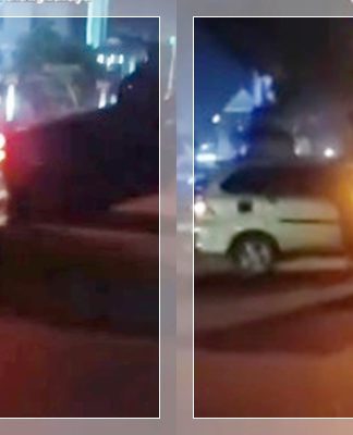 Mobil Terbalik Usai Bertabrakan di Bundaran Kecil Palangka Raya, Warga Heboh dan Selamatkan Penumpang