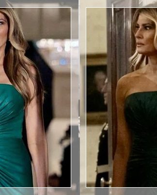 Gaun Hijau Melania Trump Saat Sambut Pangeran MBS Picu Kontroversi Global, Ini Alasannya